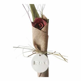 Flax Rose with Aroha Tag